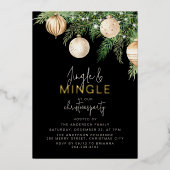 Jingle & Mingle-kerstfeestdag Folie Feestdagenkaart (Voorkant)