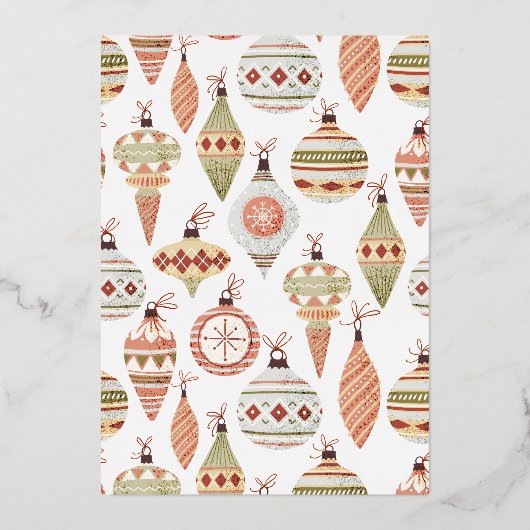 Jingle & Mingle-kerstfeestdag Folie Uitnodiging (Achterkant)