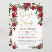 Jingle & Mingle-kerstfeestdag Kaart (Voorkant / Achterkant)