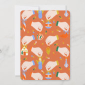 Jingle & Mingle minimaal kerstfeestje Kaart (Achterkant)