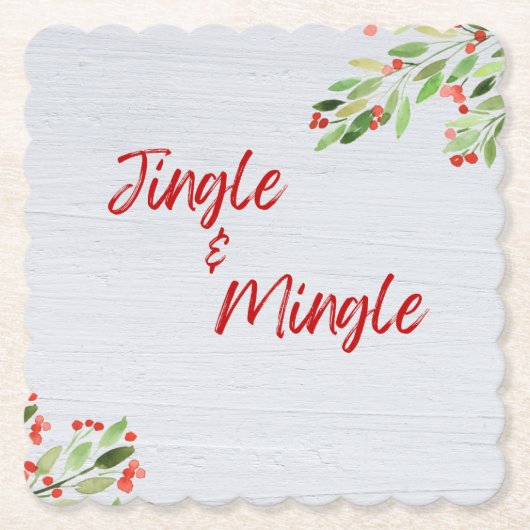Jingle & Mingle Onderzetters (Voorkant)