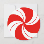 Jingle & Mingle Peppermint-kerstuitnodiging Kaart (Achterkant)