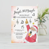 Jingle Mingle zingt kerstfeest Kaart (Staand voorkant)