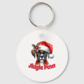 Jingle Paws And Boxer Dog Joy Sleutelhanger (Voorkant)