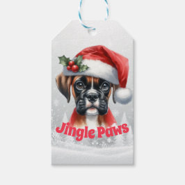 Jingle Paws en Boxer Dog Joy Cadeaulabel