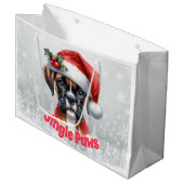 Jingle Paws en Boxer Dog Joy Groot Cadeauzakje (Voorkant Gekanteld)