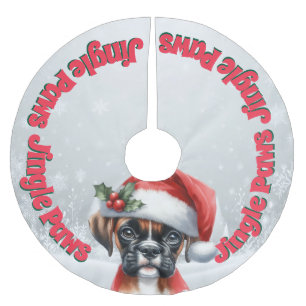 Jingle Paws en Boxer Dog Joy Kerstboom Rok