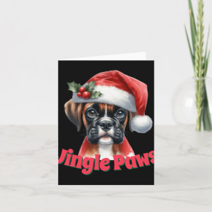 Jingle Paws En Boxer Hond Joy T Shirt  Kaart