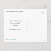 Jingle Shells Beach Noël Grey Carte postale (Dos)