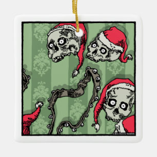 Jingle Skulls - Pop Gothic Holiday Keramisch Ornament