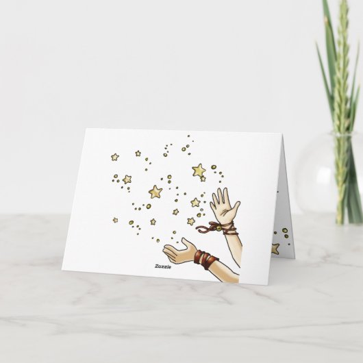 Jingle Star Feestdagen Kaart (Achterkant)