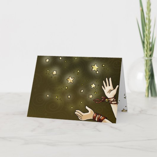 Jingle Star Feestdagen Kaart (Voorkant)