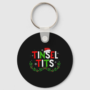Jingle Tinsel bijpassende kastanjes kerst paar Sleutelhanger