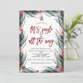 jingle tout le chemin fêtes de noël invitation (Debout devant)