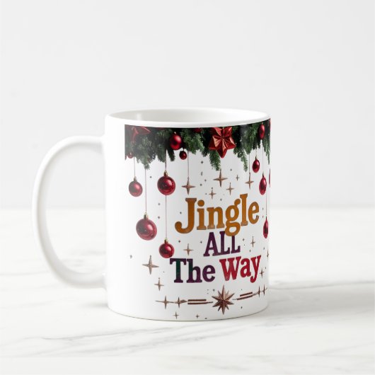 Jingle tout le chemin Noël classique Mug (Gauche)