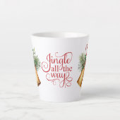 Jingle tout le chemin Noël sonne Latte Mug (Devant)