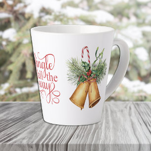 Jingle tout le chemin Noël sonne Latte Mug