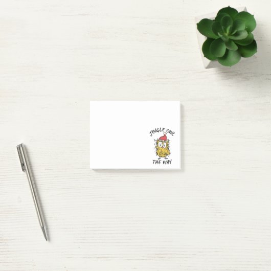 Jingle Uil de manier Grappige Santa Uil Post-it® Notes (Kantoor)