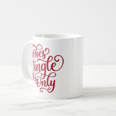 Jingle Vibes Only Festive Christmas Mug (Devant gauche)
