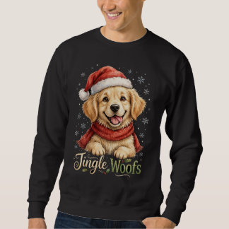Jingle Woofs Golden Retriever Kerstshirt Trui