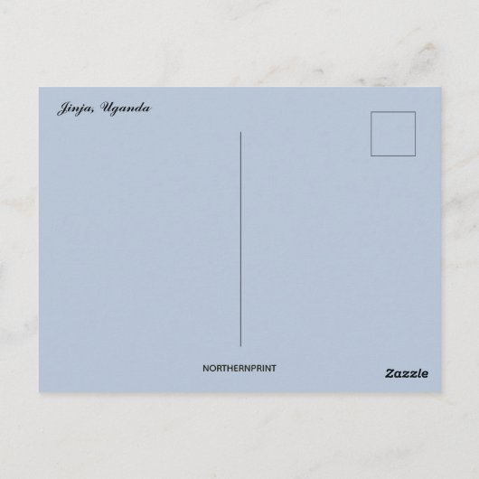 Jinja Uganda Briefkaart (Achterkant)