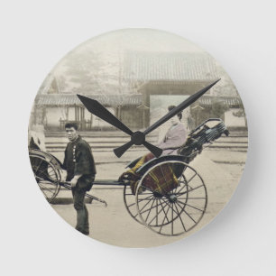 "Jinrikisha" voor een tempel, c.1880 (hand co Ronde Klok