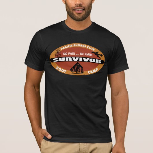 Jin's Bootcamp Survivor Logo T-shirt (Voorkant)
