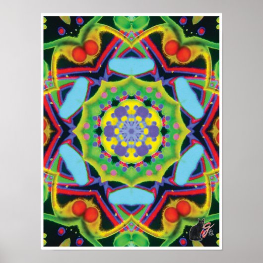 Jinx Kinetic Collage Kaleidoscope Poster (Voorkant)