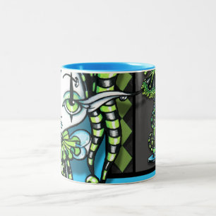 Jinxy Green Jester Pixie Coffee Mok