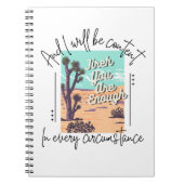 Jireh, je bent genoeg, Filippenzen 4:11-13 Notitieboek (Voorkant)