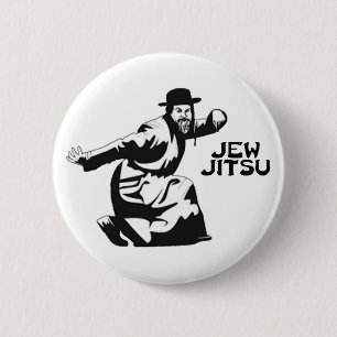 Jitsu Pinback Butto Joodse balie Mitzvah Giften Ronde Button 5,7 Cm