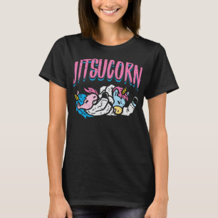 Jitsucorn Jiu Jitsu Eenhoorn Grappig Grappling Mar T-shirt