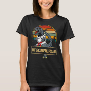 Jitsusaurus Funny Jiu Jitsu T-Rex BJJ MMA Martial T-shirt