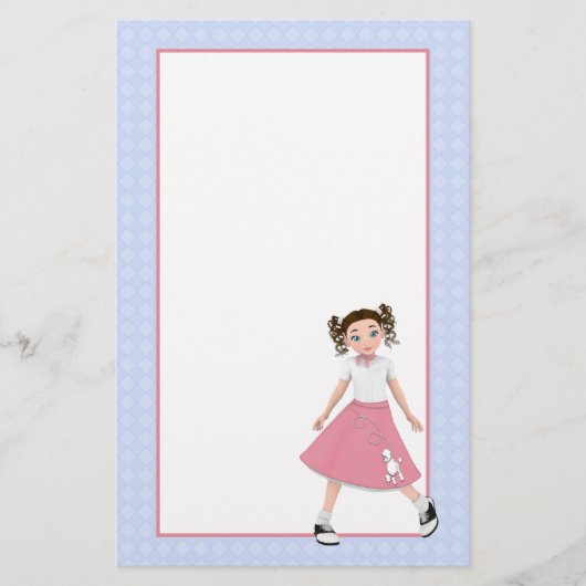 Jitter Bug Retro Dance Stationery Briefpapier (Voorkant)