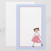 Jitter Bug Retro Dance Stationery Briefpapier (Voorkant / Achterkant)