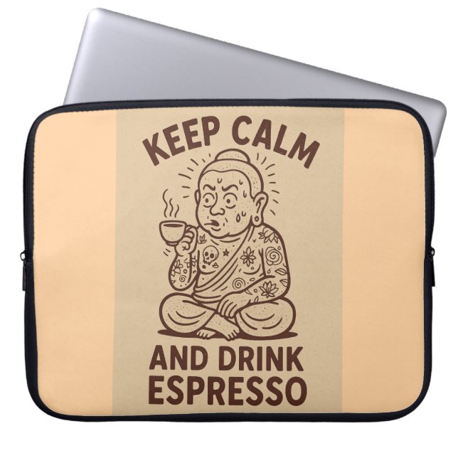 Jittery Buddha Bag Laptop Sleeve (Voorkant)