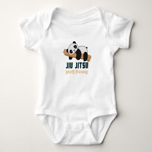 Jiu JItsu Bearly Training Panda  Romper (Voorkant)