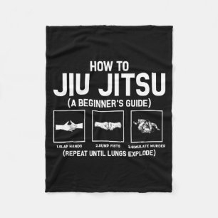 Jiu-Jitsu Beginner Jiu Jitsu Gids Funny Braziliaan Fleece Deken