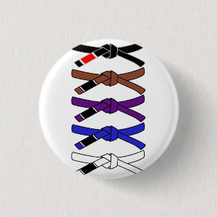 Jiu Jitsu Belts Ronde Button 3,2 Cm
