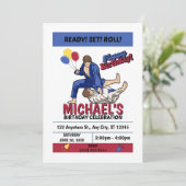 Jiu Jitsu Birthday Party Invitation (Debout devant)