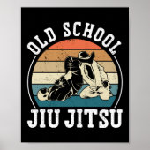 Jiu Jitsu Bjj Old School Jiu Jitsu Retro Poster (Voorkant)