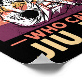 Jiu Jitsu Bjj onderschat nooit een oud Man dat Poster (Hoek)