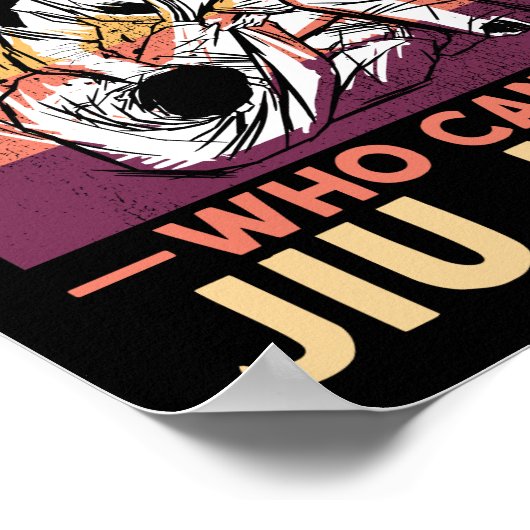 Jiu Jitsu Bjj onderschat nooit een oud Man dat Poster (Hoek)