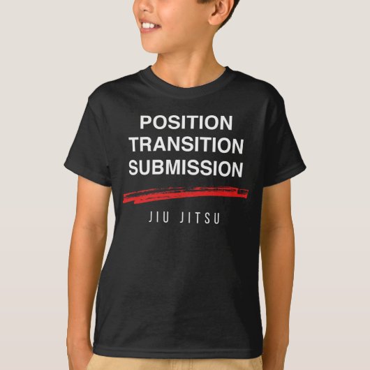 Jiu Jitsu BJJ Position Transition Submission Light T-shirt (Voorkant)