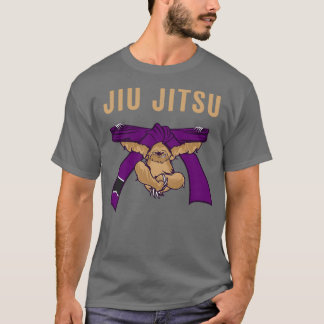 Jiu Jitsu BJJ Sloth Jiu Jitsu Paarse Belt met Tex T-shirt