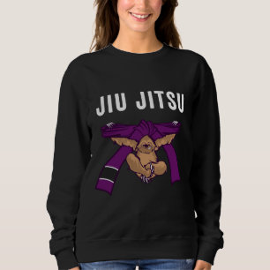 Jiu Jitsu BJJ Sloth Jiu Jitsu Paarse riem met Tex Trui