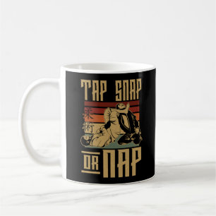 Jiu Jitsu Bjj Tap Snap of Nap Retro  Koffiemok