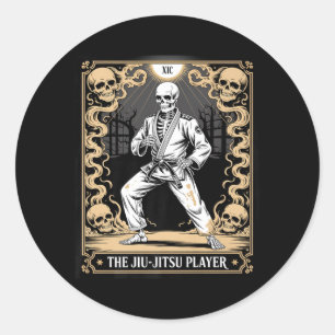 Jiu-Jitsu BJJ Tarot Judo Vechtkunsten MMA Ronde Sticker
