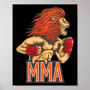 Jiu-jitsu, Boksen, Kickboksen, En Mma S Poster