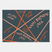 Jiu Jitsu Champ Verjaardag Wrapping Paper Set van (Voorkant 2)